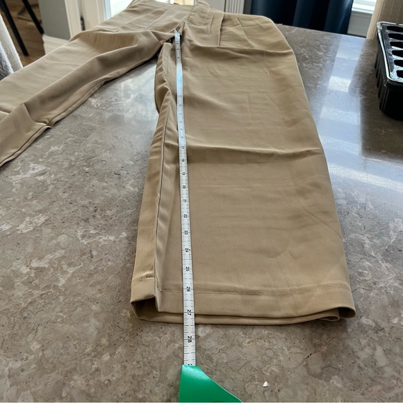 Elegant Tan Wide-Leg Trousers - Picture 8 of 9